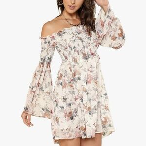 Floral off the Shoulder Dress